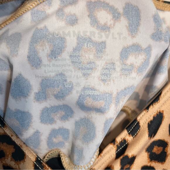 Summersalt Perfect Wrap One Piece Size 16 (XL) Leopard Print - Picture 6 of 13